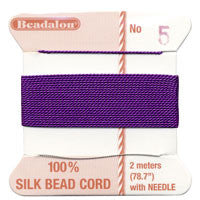 Griffin 100% Silk Thread, Size 6, Amethyst