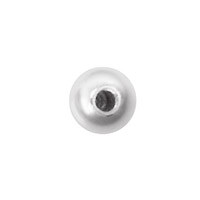 Memory Wire Round End Cap, Silver-Plated, 3.0mm