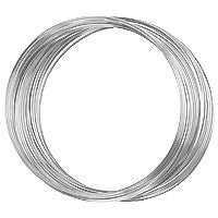 Memory Wire, 22-Gauge, Silver-Plated, Large Bracelet
