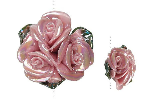 Pendant Poly Clay Flower (Pink 071)