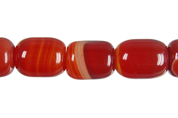 Sardonyx (Red) Drum Beads