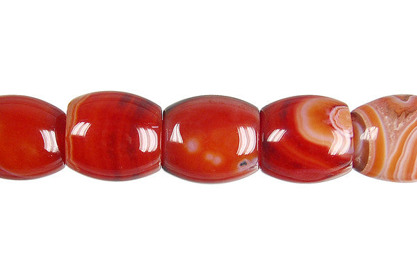 Sardonyx (Red) Drum (Dark) Beads