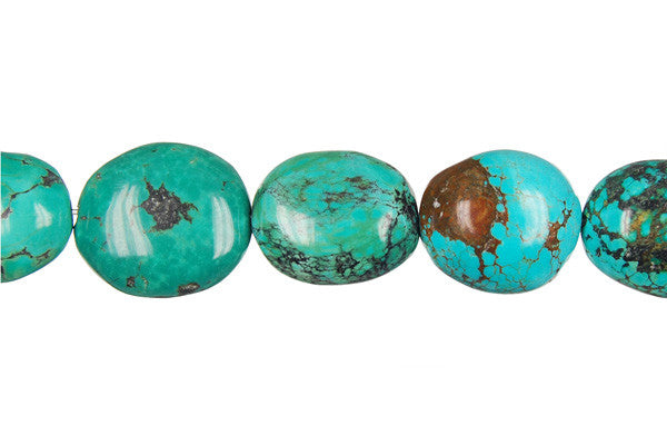 Turquoise (Stabilized) Smooth Nugget Beads