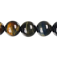 Tiger Eye (Yellow and Blue) Round Beads