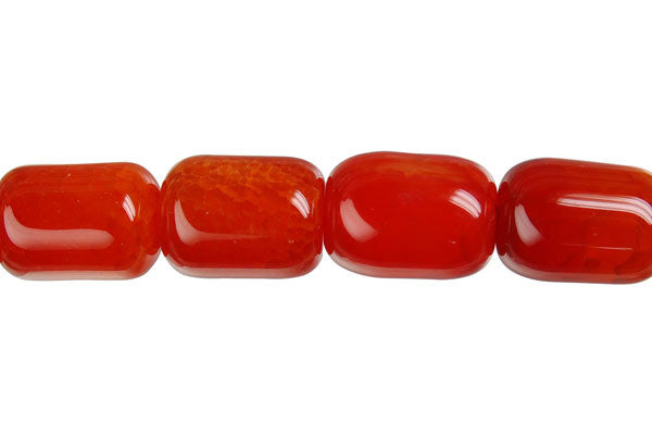 Fire Agate Drum Beads