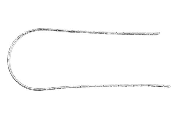 Sterling Silver Swage Chain, 0.65x2.0mm