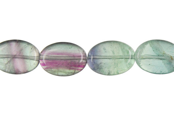 Fluorite (AA) Flat Oval Beads