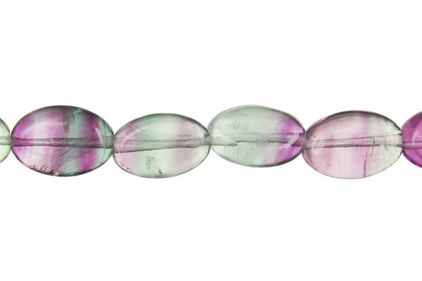 Fluorite (AA) Flat Oval Beads