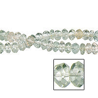 Multi Aqua Faceted Rondelle Beads