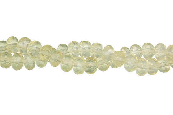 Citrine (Lemon) Faceted Rondelle (AAA) Beads