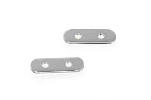 Sterling Silver 2-Strand Divider Bar for 4.0mm Bead, 2.5x8.0mm