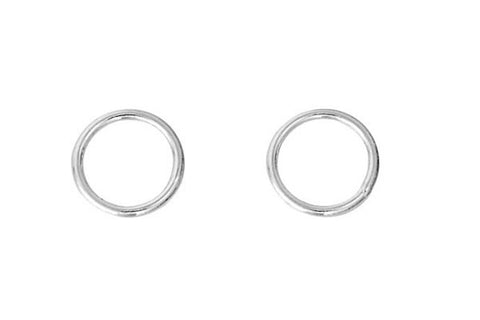 Sterling Silver 7.0mm Closed Jump Ring, 20-Gauge