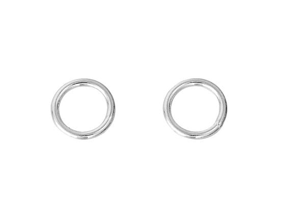 Sterling Silver 5.0mm Closed Jump Ring, 20-Gauge