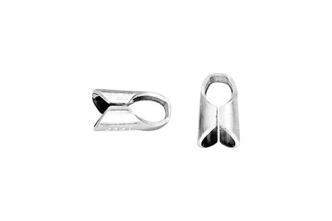 Sterling Silver Round Endcap, 4.0mm