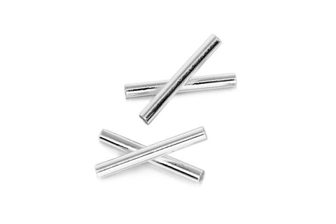 Sterling Silver X Curve Tube, 1.5x12.0mm