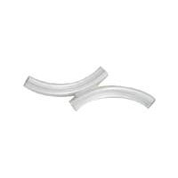 Sterling Silver Double Curve Tube, 1.5x9.0mm