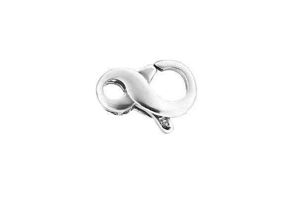 Sterling Silver Infinity Clasp, 7.0x13.0mm