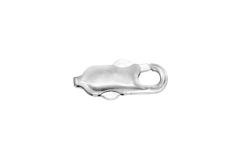 Sterling Silver Double Push Clasp, 5.0x16.0mm
