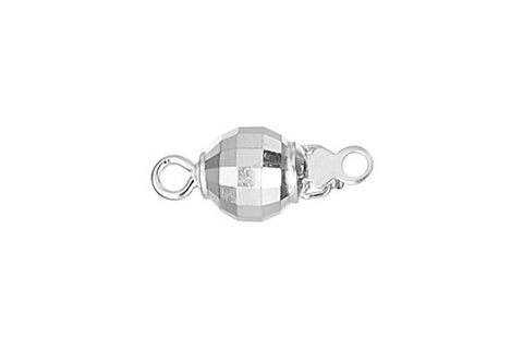 Sterling Silver Mirror Bead Clasp, 6.0mm