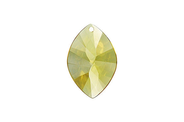 Pendant Cubic Zirconia Faceted Marquise (Yellow)