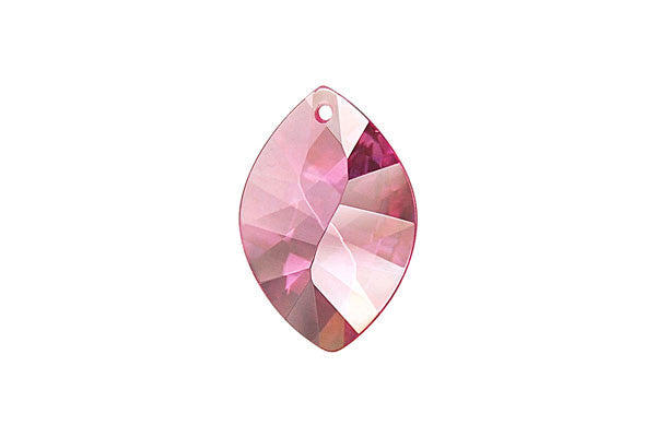 Pendant Cubic Zirconia Faceted Marquise (Pink)
