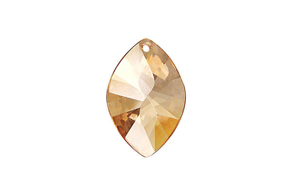 Pendant Cubic Zirconia Faceted Marquise (Champagne)