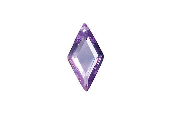 Pendant Cubic Zirconia Faceted Diamond (Lavender)