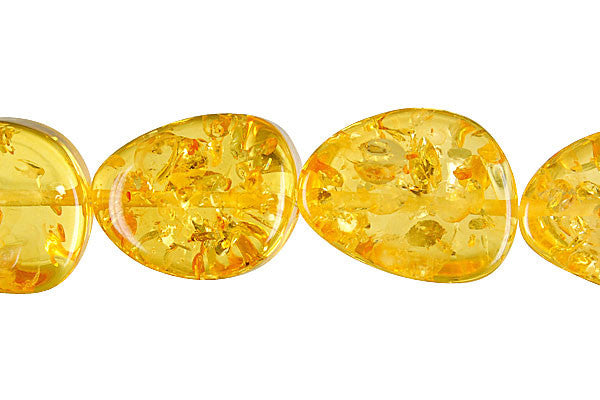 Synthetic Amber (Light) Triangle (Round Corner) Beads