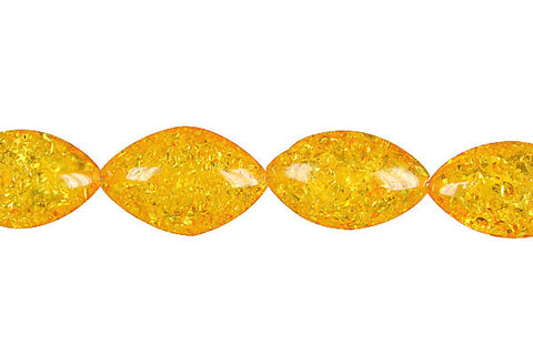 Synthetic Amber (Light) Marquise Beads