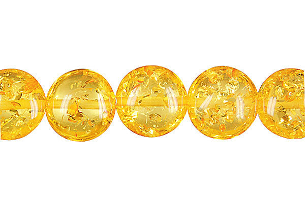 Synthetic Amber (Light) Button Beads