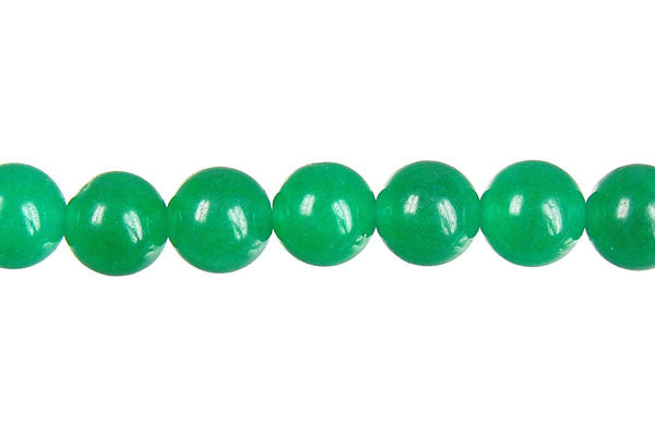 Marble (Dyed) Round (Green) Beads