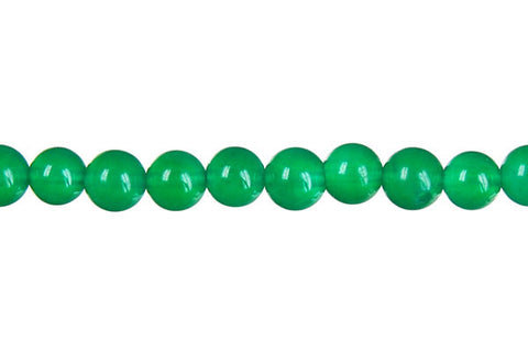 Marble (Dyed) Round (Green) Beads