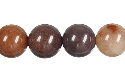 Chocolate Aventurine Round Beads