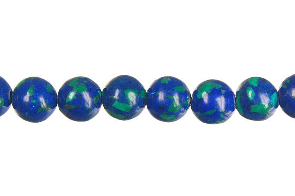 Malachite-Azurite Round Beads