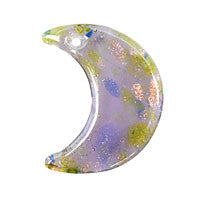 Pendant Murano Foil Glass Moon (YH08)