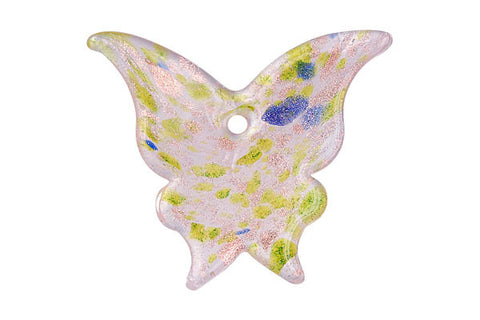 Pendant Murano Foil Glass Butterfly N-YH (07)