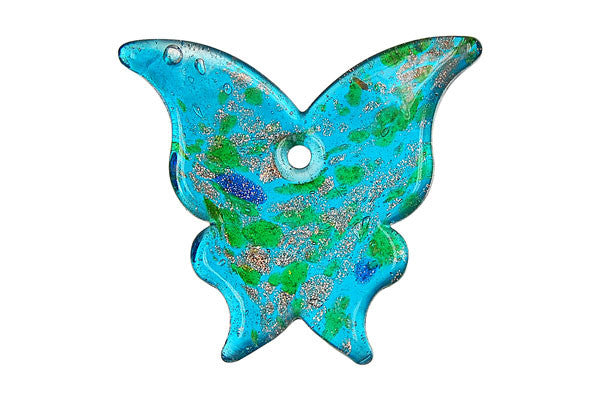 Pendant Murano Foil Glass Butterfly N-YH (06)