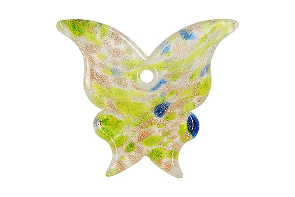 Pendant Murano Foil Glass Butterfly N-YH (05)