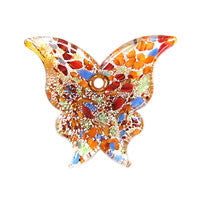 Pendant Murano Foil Glass Butterfly N-YH (03)