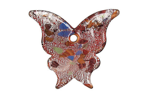 Pendant Murano Foil Glass Butterfly N-YH (01)