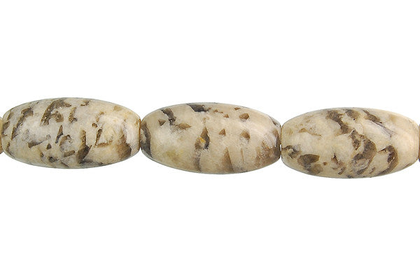 Silkworm Jasper Rice Beads