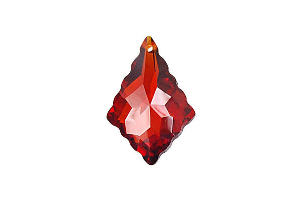 Pendant Cubic Zirconia Baroque Drops (Garnet Red)