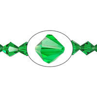 Chinese Crystal (Green) Bicone