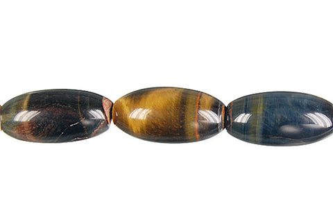 Tiger Eye (Yellow and Blue) Rice Beads