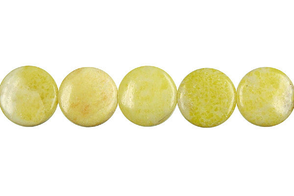 Lemon Jade Coin Beads