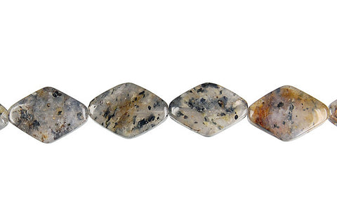 Sesame Rock Crystal Diamond Beads