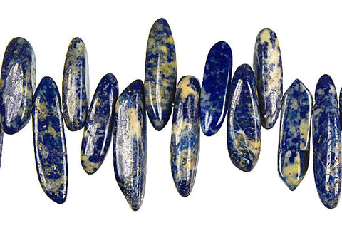 Lapis Tooth Nugget Beads