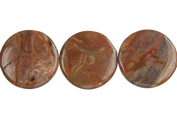 Amber Onyx Coin Beads