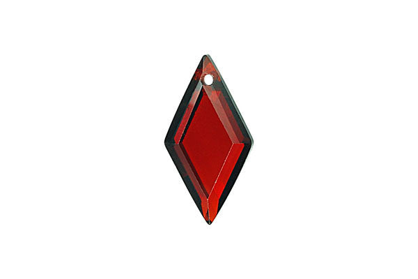 Pendant Cubic Zirconia Faceted Diamond (Garnet)