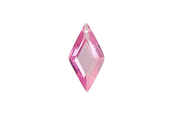 Pendant Cubic Zirconia Faceted Diamond (Pink)